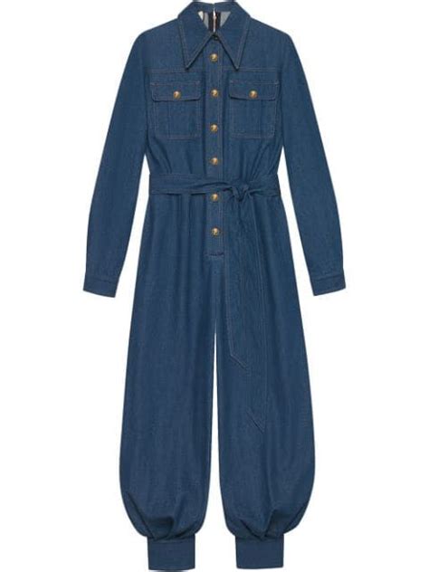 gucci jumpsuit cheap|gucci denim jumpsuit.